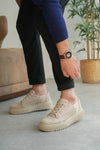 KB-X516 Kuback Beige Suede Men's Casual Shoes