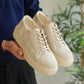 KB-X516 Kuback Beige Suede Men's Casual Shoes