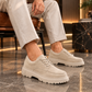 KB-X6 Kuback Beige Suede Men's Casual Shoes