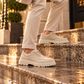 KB-X6 Kuback Beige Suede Men's Casual Shoes