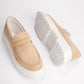 KB-X11 Kuback Beige Suede Men's Casual Shoes