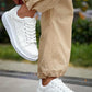 KB-X500 Kuback White Silver Lace-up Men's Daily Shoes