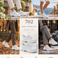 KB-702 Kuback White Leather Daily Men's Shoes