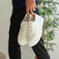 KB-X516 Kuback White Leather Men's Casual Shoes