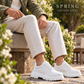 KB-702 Kuback White Leather Daily Men's Shoes