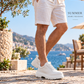 KB-702 Kuback White Leather Daily Men's Shoes
