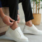 KB-X516 Kuback White Leather Men's Casual Shoes