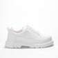 KB-703 Kuback White Leather Elasticated Daily Men's Shoes