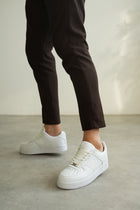KB-N09 Kuback White Leather Daily Men's Shoes