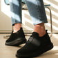 KB-M101 Kuback Coal Knit Lace-up Men's Casual Shoes