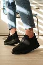 KB-M101 Kuback Coal Knit Lace-up Men's Casual Shoes
