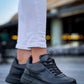 KB-X20 Kuback Coal Leather Men's Daily Shoes