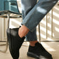 KB-M101 Kuback Coal Knit Lace-up Men's Casual Shoes