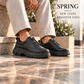 KB-703 Kuback Coal Skin Elasticized Men's Daily Shoes