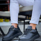 KB-X20 Kuback Coal Leather Men's Daily Shoes