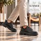 KB-703 Kuback Coal Skin Elasticized Men's Daily Shoes