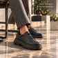 KB-703 Kuback Coal Skin Elasticized Men's Daily Shoes