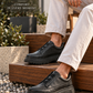 KB-703 Kuback Coal Skin Elasticized Men's Daily Shoes