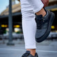 KB-X20 Kuback Coal Leather Men's Daily Shoes