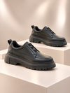 KB-703 Kuback Coal Skin Elasticized Men's Daily Shoes