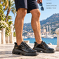 KB-702 Kuback Coal Patent Leather Men's Casual Shoes