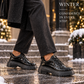 KB-702 Kuback Coal Patent Leather Men's Casual Shoes