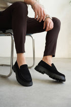 KB-X11 Kuback Coal Suede Men's Casual Shoes