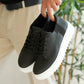 KB-X516 Kuback Black Leather Men's Casual Shoes
