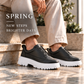 KB-703 Kuback Black Elasticated Men's Casual Shoes