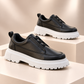 KB-703 Kuback Black Elasticated Men's Casual Shoes