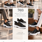 KB-703 Kuback Black Patent Leather Elasticated Men's Daily Shoes
