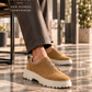 KB-703 Kuback Tan Suede Men's Casual Shoes
