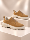 KB-703 Kuback Tan Suede Men's Casual Shoes