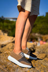 KB-042 Kuback Lace-Up Tan Men's Casual Shoes