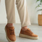 KB-X516 Kuback Tan Suede Men's Casual Shoes