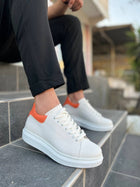 KB-DX3 Kuback White Leather Men's Casual Shoes
