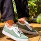 KB-110 Kuback Green Knitwear High Sole Lace-Up Casual Men's Shoes